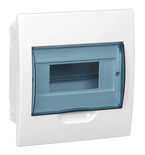 Щит распределительный IEK MKP12-V-08-40-20 ЩРВ-П-8 для установки модульных устройств встраиваемый 208мм 87мм 222мм 660B 8мод. пластик IP41 белый (упак.:1шт) фото 1