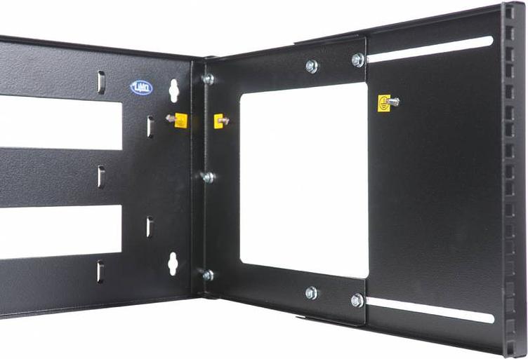 Кронштейн телекоммуникационный ЦМО КНО-М-6U-9005 настен. регул.глуб. 6U 19" 450мм нагр.:30кг черный (упак.:1шт) фото 2