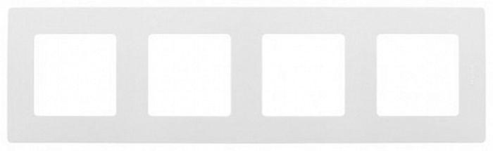 ETIKA Рамка 4 поста, бел. Legrand 672504 фото 1