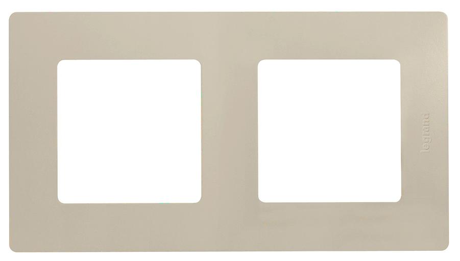 ETIKA Рамка 2 поста, сл. кость Legrand 672512 фото 1
