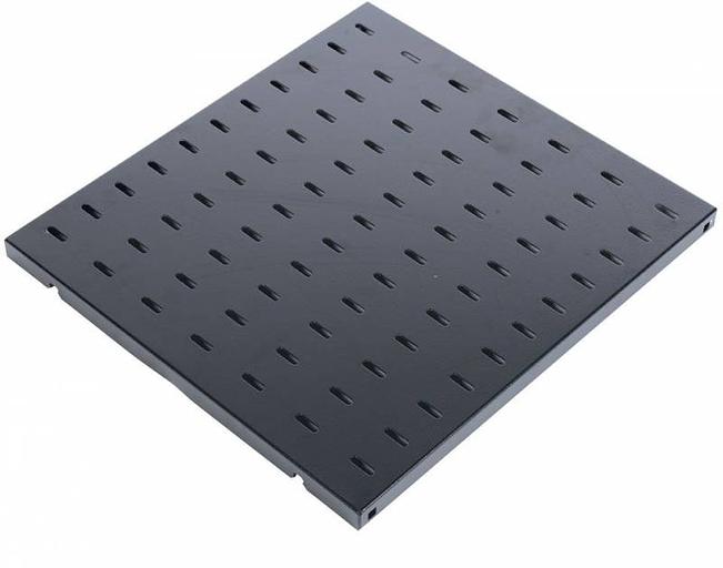 Полка стационарная ЦМО СВ-75-9005 нагр.:45кг. 19" 750мм черный (упак.:1шт) фото 1