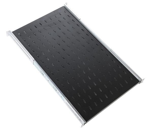 Полка выдвижная ЦМО ТСВ-58-9005 1U нагр.:30кг. 19" 582мм черный (упак.:1шт) фото 1