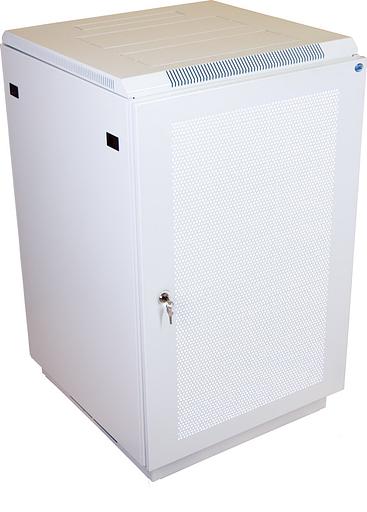 Шкаф коммутационный ЦМО (ШТК-М-18.6.8-4ААА) напольный 18U 600x800мм пер.дв.перфор. задн.дв.стал.лист 2 бок.пан. 270кг серый 655мм 57.4кг 180град. 960мм фото 1