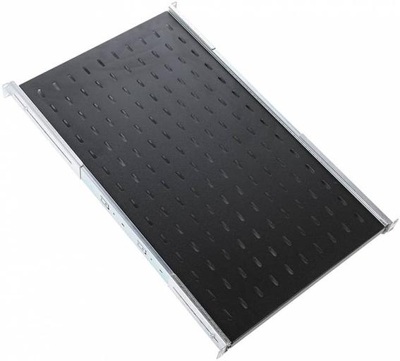 Полка выдвижная ЦМО ТСВ-62-9005 1U нагр.:30кг. 19" 622мм черный (упак.:1шт) фото 1