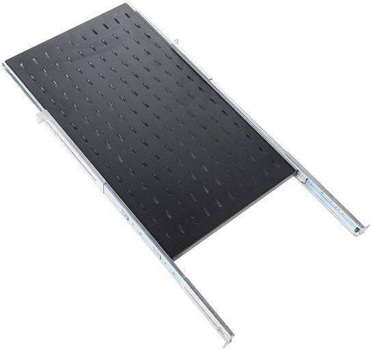 Полка выдвижная ЦМО ТСВ-62-9005 1U нагр.:30кг. 19" 622мм черный (упак.:1шт) фото 2