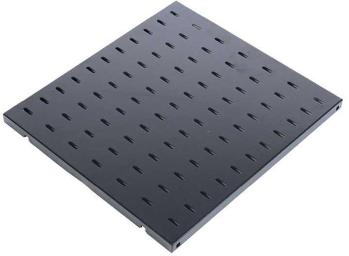 Полка стационарная ЦМО СВ-39-9005 1U нагр.:45кг. 19" 390мм черный (упак.:1шт) фото 1