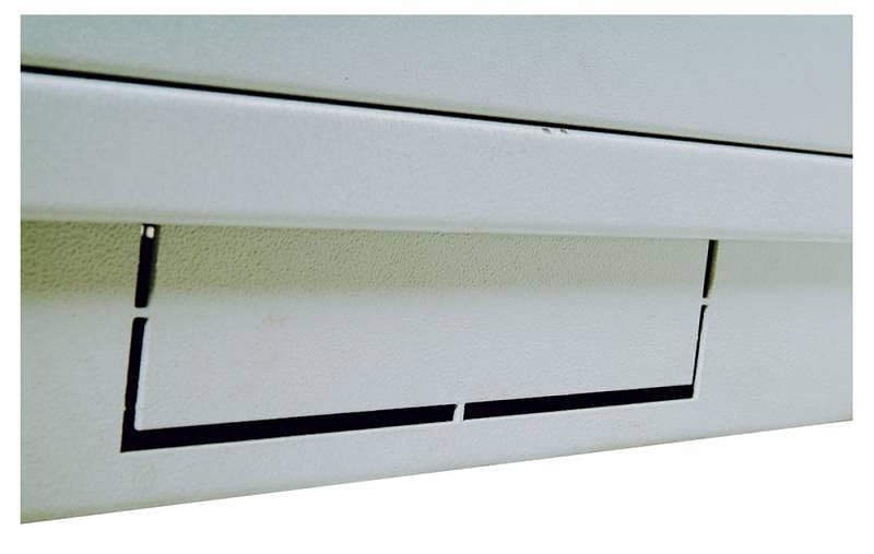 Шкаф коммутационный ЦМО ШТК-М-42.6.8-4ААА 42U 600x820мм пер.дв.перфор. задн.дв.стал.лист 2 бок.пан. направл.под закл.гайки 550кг серый фото 5