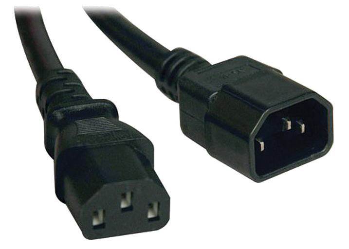 Кабель электропитания PDU 3х1,5 2М с разъёмами С13-C14 ITK PC-C13C14-2M фото 1