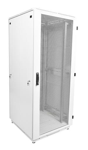 Шкаф коммутационный ЦМО (ШТК-М-33.6.8-4ААА) 33U 600x800мм пер.дв.перфор. задн.дв.стал.лист 2 бок.пан. 450кг белый фото 1