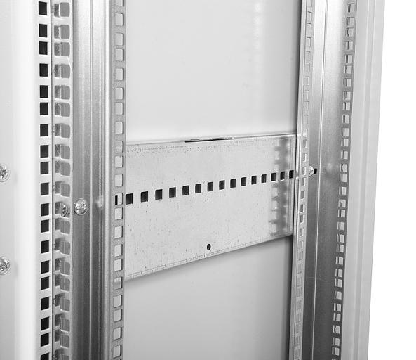 Шкаф коммутационный ЦМО (ШТК-М-33.6.8-4ААА) 33U 600x800мм пер.дв.перфор. задн.дв.стал.лист 2 бок.пан. 450кг белый фото 2