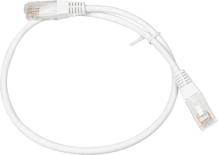 Патч-корд Lanmaster UTP TWT-45-45-0.5-WH вилка RJ-45-вилка RJ-45 кат.5е 0.5м белый ПВХ фото 1