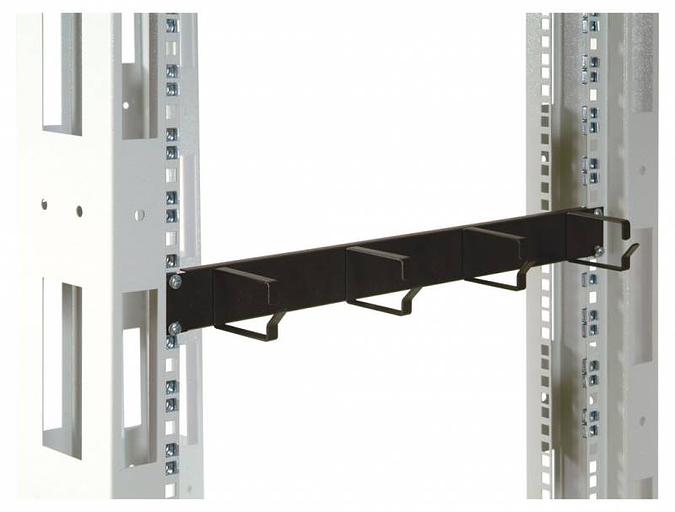 Кабельный органайзер Горизонтальный ЦМО ГКО-4.62-9005 односторонний кольца 1U шир.:19" глуб.:85мм фото 2