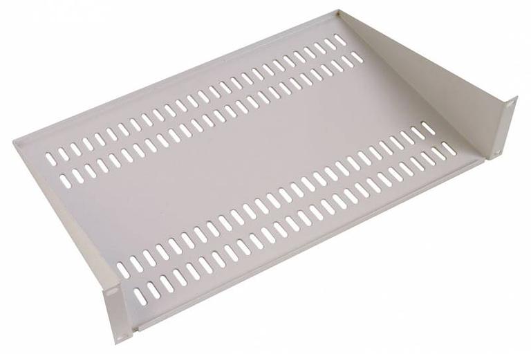 Полка стационарная ЦМО МС-40 2U нагр.:15кг. 19" 400мм серый (упак.:1шт) фото 1