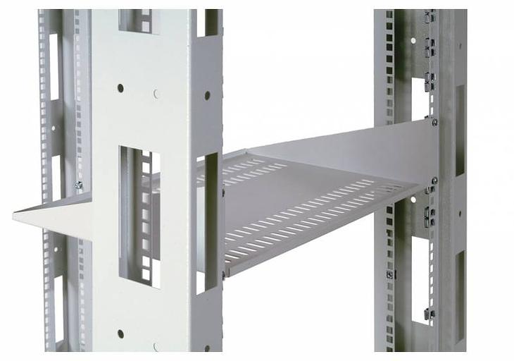 Полка стационарная ЦМО МС-40 2U нагр.:15кг. 19" 400мм серый (упак.:1шт) фото 2