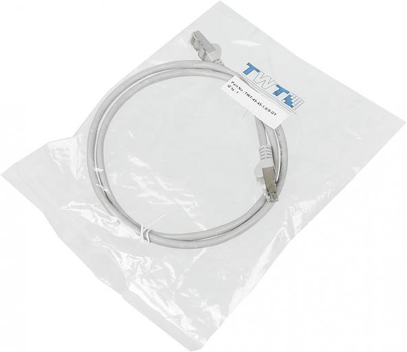 Патч-корд Lanmaster TWT-45-45-1.0/S-GY вилка RJ-45-вилка RJ-45 кат.5е 1м серый ПВХ (уп.:1шт) фото 3