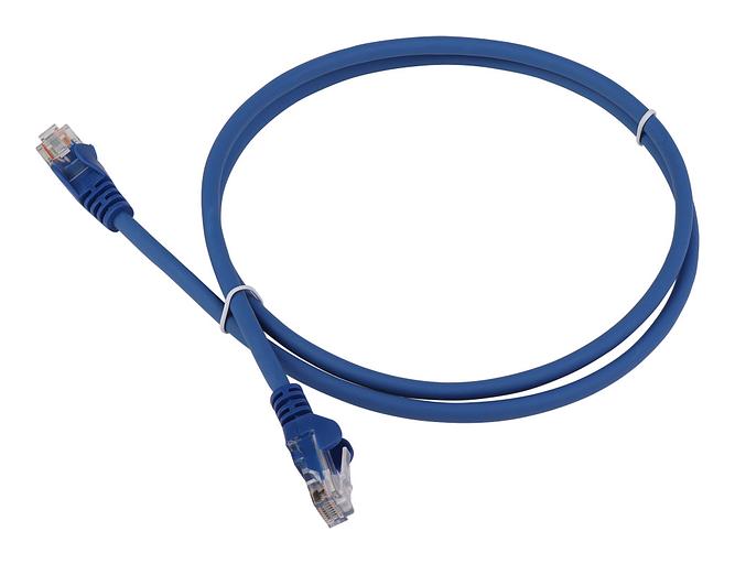 Патч-корд Lanmaster LAN-PC45/U5E-7.0-BL UTP вилка RJ-45-вилка RJ-45 кат.5е 7м синий LSZH (уп.:1шт) фото 1
