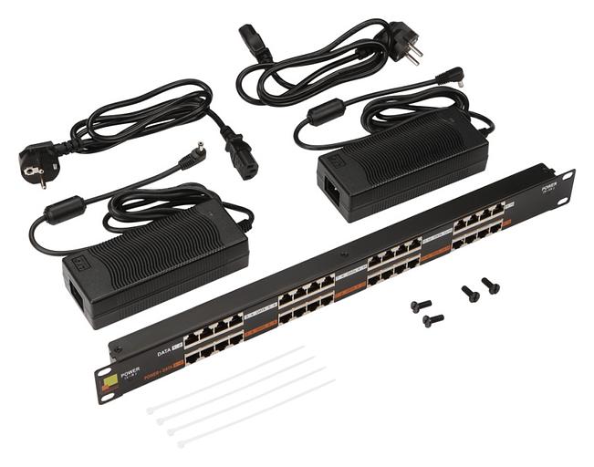 Патч-панель Lanmaster POE LAN-PP16-POE/A2 19" 1U 16xRJ45 кат.5e фото 1