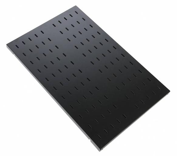 Полка стационарная ЦМО СВ-100-9005 0.5U нагр.:45кг. 19" 1000мм черный (упак.:1шт) фото 1