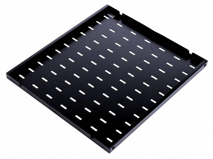 Полка стационарная ЦМО СВ-100-9005 0.5U нагр.:45кг. 19" 1000мм черный (упак.:1шт) фото 2