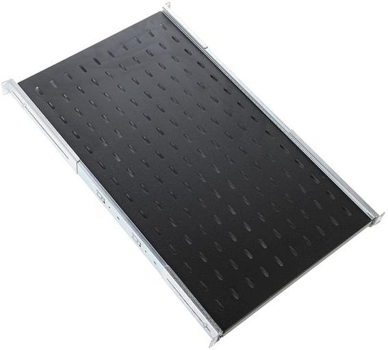 Полка выдвижная ЦМО ТСВ-75-9005 1U нагр.:30кг. 750мм черный фото 1