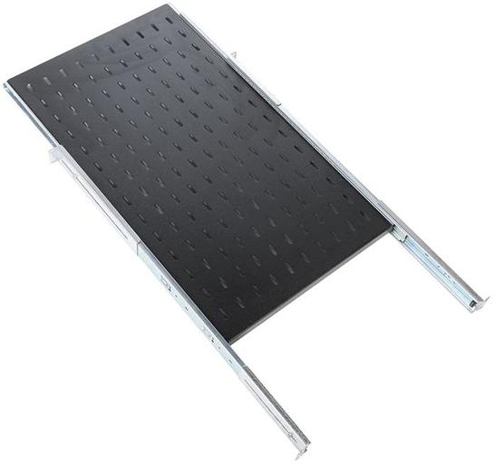 Полка выдвижная ЦМО ТСВ-75-9005 1U нагр.:30кг. 750мм черный фото 2