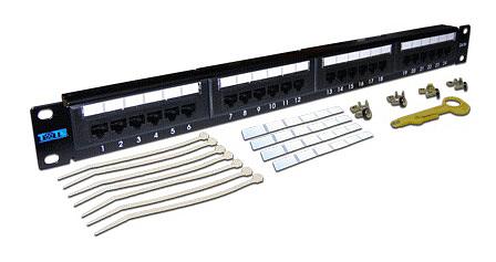 Патч-панель Lanmaster TWT-PP24UTP/6 19" 1U 24xRJ45 кат.6 UTP фото 3