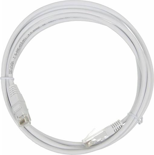 Патч-корд Lanmaster UTP TWT-45-45-2.0-WH UTP вилка RJ-45-вилка RJ-45 кат.5е 2м белый ПВХ (уп.:1шт) фото 1