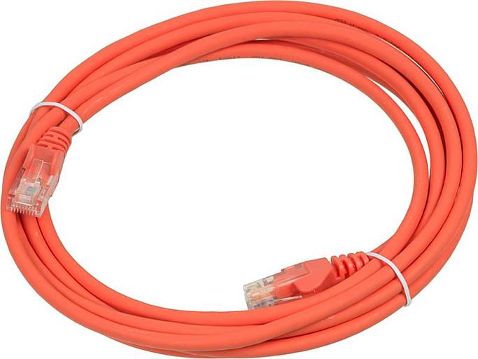 Патч-корд Lanmaster UTP LAN-PC45/U5E-3.0-OR вилка RJ-45-вилка RJ-45 кат.5е 3м оранжевый LSZH (уп.:1шт) фото 1