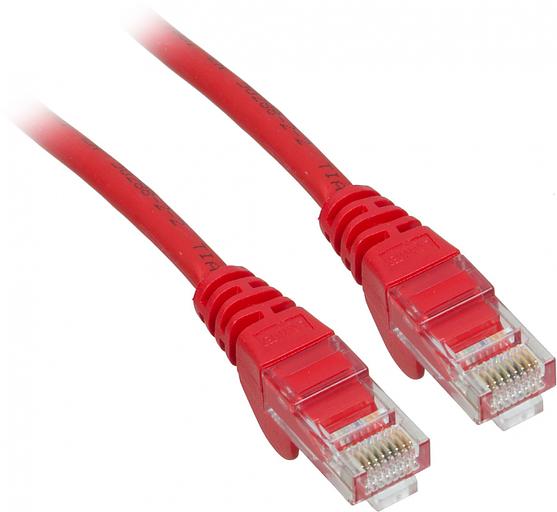 Патч-корд Lanmaster UTP LAN-PC45/U5E-2.0-RD вилка RJ-45-вилка RJ-45 кат.5е 2м красный LSZH (уп.:1шт) фото 1