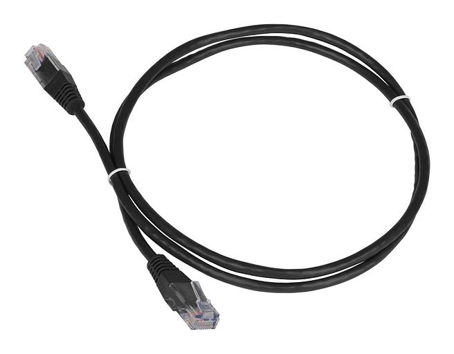 Патч-корд Lanmaster TWT-45-45-0.3-BK UTP вилка RJ-45-вилка RJ-45 кат.5е 0.3м чёрный ПВХ (уп.:1шт) фото 1