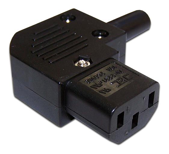 Вилка Lanmaster LAN-IEC-320-C13/90 (упак.:1шт) 1м черный фото 1