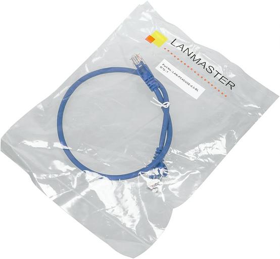 Патч-корд Lanmaster utp LAN-PC45/U5E-0.5-BL вилка RJ-45-вилка RJ-45 кат.5е 0.5м синий LSZH (уп.:1шт) фото 2