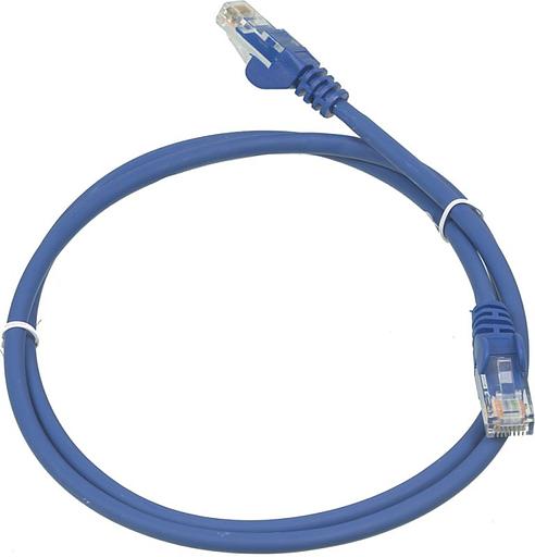 Патч-корд Lanmaster UTP LAN-PC45/U5E-1.0-BL вилка RJ-45-вилка RJ-45 кат.5е 1м синий LSZH (уп.:1шт) фото 1