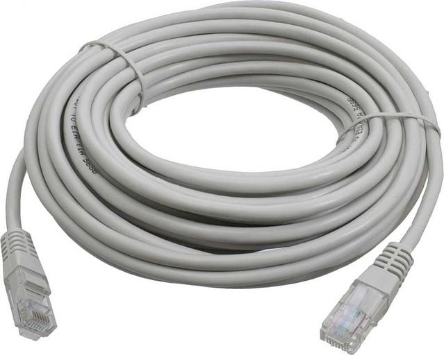 Патч-корд Lanmaster UTP LAN-PC45/U5E-5.0-GY вилка RJ-45-вилка RJ-45 кат.5е 5м серый LSZH (уп.:1шт) фото 1
