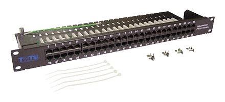 Патч-панель Lanmaster TWT-PP50TEL45 19" 1U 50xRJ45 UTP фото 1