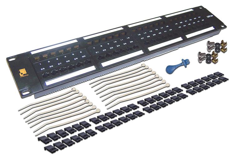 Патч-панель Lanmaster LAN-PPL48U5E 19" 2U 48xRJ45 кат.5e UTP фото 1