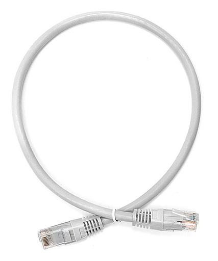 Патч-корд Lanmaster UTP TWT-45-45-0.5/6-GY вилка RJ-45-вилка RJ-45 кат.6 0.5м серый ПВХ фото 1