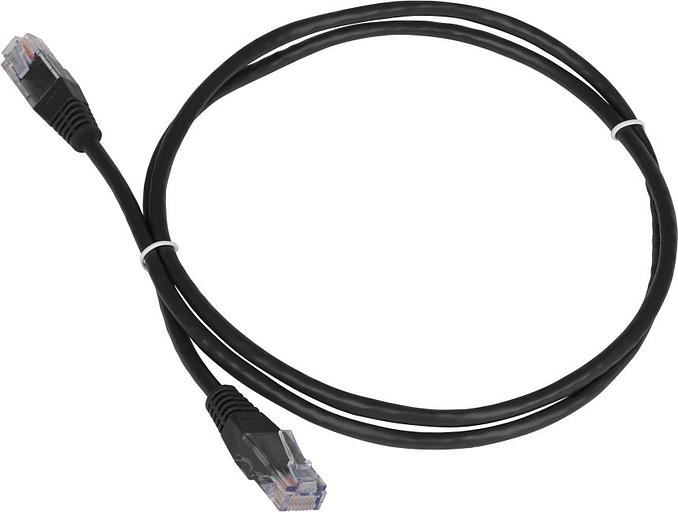 Патч-корд Lanmaster TWT-45-45-3.0-BK UTP вилка RJ-45-вилка RJ-45 кат.5е 3м чёрный ПВХ (уп.:1шт) фото 1