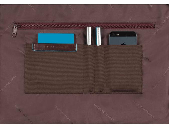 Портфель Piquadro Blue Square CA3111B2/MO коричневый натур.кожа/нейлон фото 5