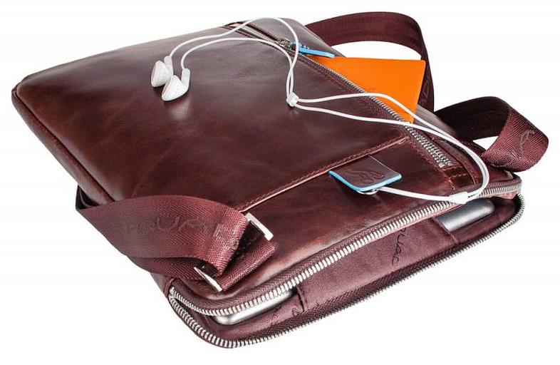 Сумка Piquadro Blue Square CA1816B2/N черный натур.кожа фото 3