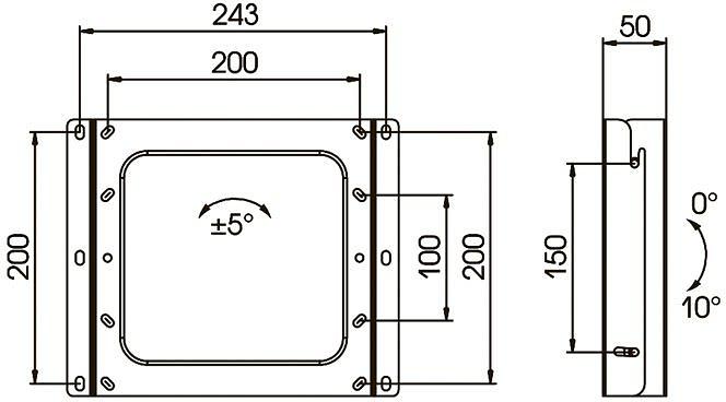 Кронштейн для телевизора Kromax VEGA-8 черный 15"-42" макс.15кг настенный наклон фото 2