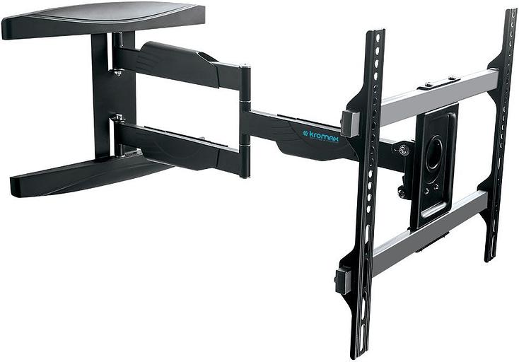 Кронштейн для телевизора Kromax ATLANTIS-60 черный 26"-65" макс.40кг настенный поворотно-выдвижной и наклонный фото 2