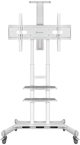 Подставка для телевизора Onkron TS1881 белый 50"-86" макс.105.9кг напольный мобильный фото 1