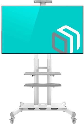 Подставка для телевизора Onkron TS1881 белый 50"-86" макс.105.9кг напольный мобильный фото 2