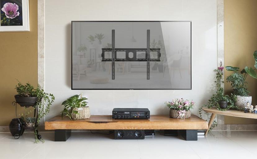 Кронштейн для телевизора Onkron UF4 черный 55"-100" макс.75кг настенный фиксированный фото 7