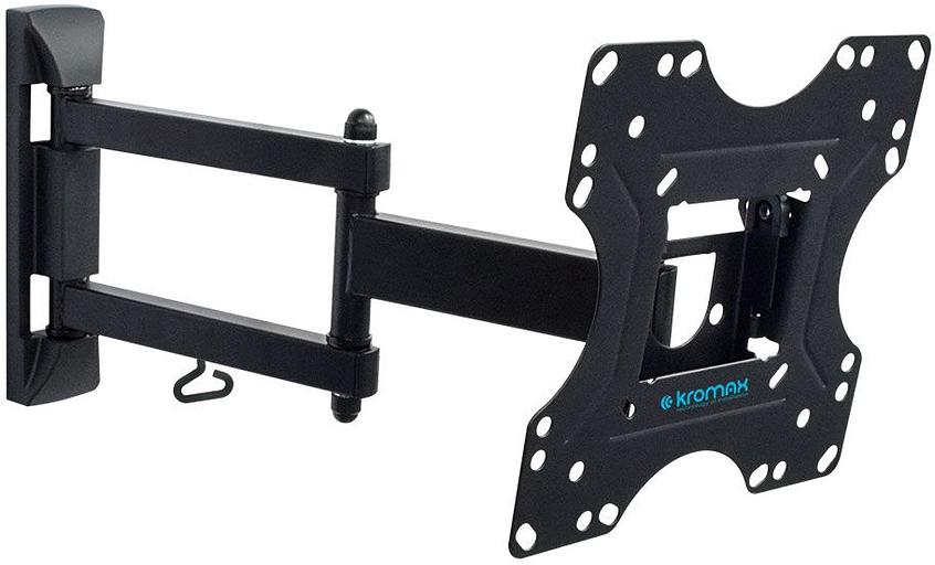 Кронштейн для телевизора Kromax OPTIMA-214 черный 20"-43" макс.30кг настенный поворотно-выдвижной и наклонный фото 1
