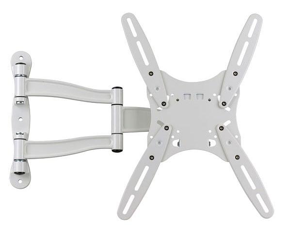 Кронштейн для телевизора Kromax TECHNO-5 белый 15"-55" макс.35кг настенный поворот и наклон фото 1