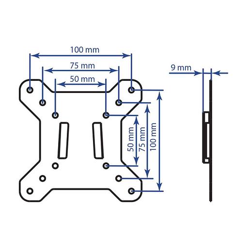 Кронштейн для телевизора Kromax VEGA-3 new черный 15"-32" макс.20кг настенный фиксированный фото 2