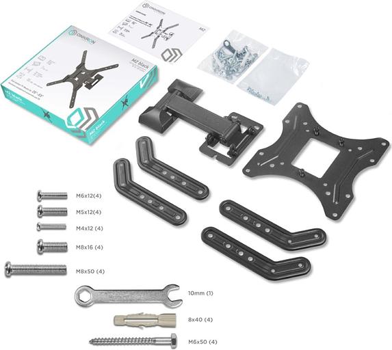Кронштейн для телевизора Onkron M2 черный 26"-65" макс.35кг настенный поворот и наклон фото 7