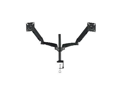 Кронштейн для мониторов ЖК Kromax OFFICE-12 черный 15"-32" макс.12кг настольный поворот и наклон фото 1